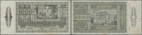 Austria: 1000 Schilling 1947 P. 125, stronger center fold, light vertical fold, slight stain at lower right on back, handling and creases in paper but...