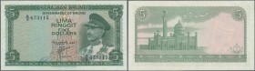 Brunei: 5 Dollars 1967 P. 2 in condition: aUNC.