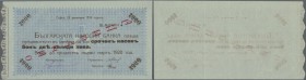 Bulgaria: 2000 Leva 1919 Specimen P. 26Hs, with red overprint, zero serial numbers, 2 vertical folds and light handling in paper, a few pinholes, no t...