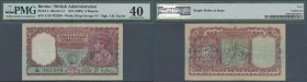 Burma: 5 Rupees ND(1938) P. 4, condition: PMG graded 40 XF.