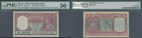Burma: 5 Rupees ND(1938) P. 4, condition: PMG graded 50 aUNC NET.