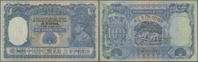 Burma: Reserve Bank of India 100 Rupees (1938-1939) ”George VI” Issue, P.6, highly rare note in still nice condition with strong paper and bright colo...
