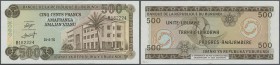 Burundi: 500 Francs 1975 P. 24c, highly rare note in this condition, light vertical folds and creases in paper, no holes or tears, not washed or press...