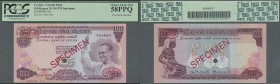 Ceylon: 100 Rupees 1970 Specimen P. 78s in condition: PCGS 58PPQ Choice About New.