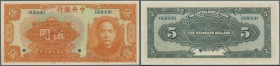 China: The Central Bank of China 5 Dollars 1926 Specimen P. 183s in condition: UNC.