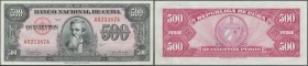 Cuba: 500 Pesos 1950 P. 83, light center bend and light handling in paper, no holes or tears, crisp original paper, condition: XF+.