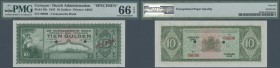 Curacao: 10 Gulden 1943 SPECIMEN, P.26s in perfect condoition, PMG graded 66 Gem Uncirculated EPQ