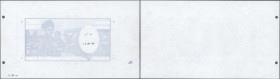 Djibouti: highly rare Archival Proof print of the Banque de France for the 10.000 Francs P. 39 issue, the Proof is stamp dated 1984, without watermark...