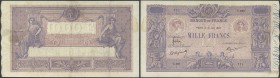France: 1000 Francs June 15th 1903, P.67e (Fay 36-17) with signatures: Frachon, d'Anfreville, Giraud, highly rare early issue of this type and great o...