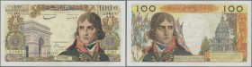 France: 100 Nouvaux Francs 1962 Bonaparte P. 144, very crisp original paper, several pinholes, light center fold, no tears, no repairs, still original...