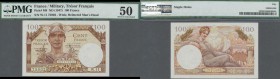 France: 100 Francs ND(1947), P.M9, PMG graded 50 About Uncirculated