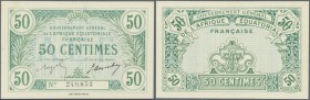 French Equatorial Africa: 50 Centimes ND P. 1a in condition: UNC.
