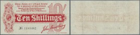 Great Britain: 10 Shillings ND(1914) P. 346, 4 vertical and one very light horizontal fold, no holes or tears, still strongness in paper, condition: V...