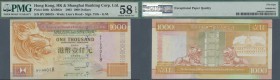 Hong Kong: 1000 Dollars 2002 P. 206b in condition: PMG graded 58 Choice aUNC EPQ.