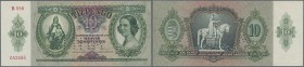 Hungary: 10 Pengö 1936 Specimen, P.100s with perforation ”MINTA” in UNC condition