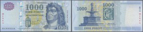 Hungary: 1000 Forint 2009 Specimen, P.197as with red overprint ”MINTA” in UNC condition