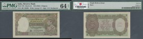 India: 5 Rupees ND(1943) P. 18b, in condition: PMG graded 64 Choice UNC NET.