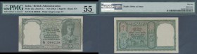India: 5 Rupees ND(1943) P. 43a in condition: PMG graded 55 aUNC.
