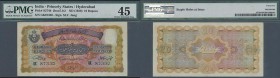 India: Hyderabad 10 Rupees ND(1939) P. S274b, condition: PMG graded 45 Choice XF.