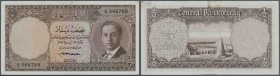 Iraq: 1/2 Dinar ND(1955) P. 38, in crisp paper condition, not washed or pressed, a minor tear at upper border, center bend, light handling in paper, c...