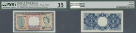 Malaya & British Borneo: 1 Dollar 1953 P. 1a in condition: PMG graded 35 Choice VF.