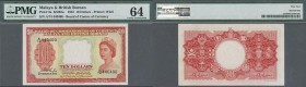 Malaya & British Borneo: 10 Dollars 1953 P. 3a, condition: PMG graded 64 Choice UNC.