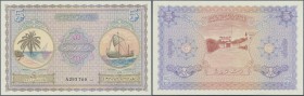 Maldives: 5 Rupees 1947 P. 4a in condition: UNC.