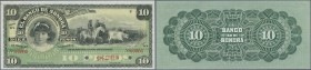 Mexico: El Banco de Sonora 10 Pesos 1899-1911 SPECIMEN, P.S420s, punch hole cancellation and red overprint Specimen at lower center, serial number 000...