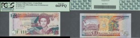 Montserrat: East Caribbean States letter ”M” = Montserrat 20 Dollars ND(1993) in UNC, PCGS graded 66 Gem New PPQ