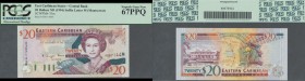Montserrat: East Caribbean States letter ”M” = Montserrat 20 Dollars ND(1994) in UNC, PCGS graded 67 Superb Gem New PPQ