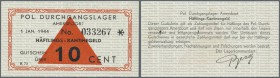 Netherlands: Amersfoort P.O.W. money 10 Cent 1944 Without Watermark in condition: UNC.