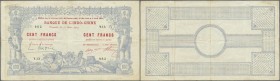 New Caledonia: 100 Francs 1914 Noumea Banque de l'Indochine P. 17, dated 11.03.1914, used with folds and creases, a few 2 pinholes, no tears, still st...