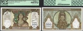 New Caledonia: Banque de'l Indochine, Noumea 100 Francs ND(1963) SPECIMEN, P.42es, PCGS graded 66 Gem New PPQ