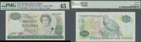 New Zealand: 20 Dollars ND(1989-92) P. 173c in condition: PMG graded 45 Choice XF.