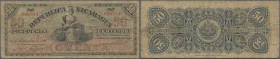 Nicaragua: 50 Centavos 1900 P. 28, stronger used with many folds and creases causing softness in paper, stained paper, no holes, minor border tears, c...
