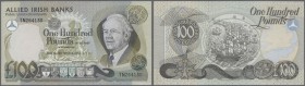 Northern Ireland: 100 Pounds 1988 P. 9, Allied Irish Banks, light creases in paper, no strong folds, crisp paper, conditon: XF.