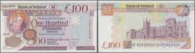 Northern Ireland: 100 Pounds 1995 P. 78a, light handling in paper but not folded, condition: aUNC.