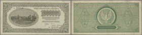 Poland: Pair of the 1 Million Marek Polskich 1923, P.37, both with tiny spots, lightly toned paper and some folds. Condition: F+/VF (2 pcs.)