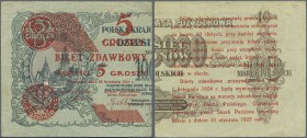 Poland: half note 5 Groszy 1924 P. 43a, in condition: XF+.
