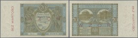 Poland: 20 Zlotych 1926 SPECIMEN, P.66s with soft vertical bend at center and tiny dint at lower left corner, otherwise perfect. Condition: XF