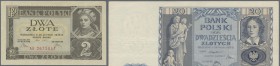 Poland: Pair with 2 Zlote 1936 P.76a (XF+) and 20 Zlotych 1936 P.77 (VF) (2 pcs.)