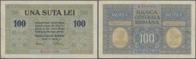 Romania: 100 Lei ND P. M7, used with folds and creases, no holes, still strongness in paper, condition: F+ to VF-.
