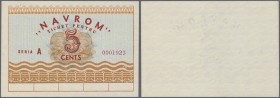 Romania: 5 Cents Navrom Serie A ND, P. NL., in condition: UNC.