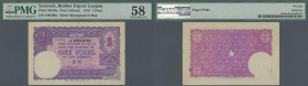 Sarawak: 1 Picul Rubber Coupon 1941 P. NL, SKR 4c, in condition: PMG graded 58 Choice aUNC.