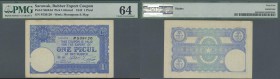Sarawak: 1 Picul Rubber Coupon 1941 P. NL, SKR 4d, in condition: PMG graded 64 Choice UNC.