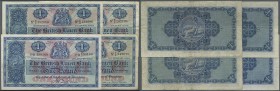Scotland: set of 4 notes The British Linen Bank containing 4x 1 Pound with different dates 1939, 1952, 1956, 1957, the 1957 and 1939 in about VF, the ...