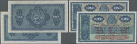 Scotland: set of 2 notes The British Linen Bank 5 Pounds 1959 P. 161b, in used condition with folds, no holes or tears, paper still with some crispnes...