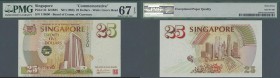 Singapore: 25 Dollars ND(1996) P. 33, condition: PMG graded 67 Superb Gem UNC EPQ.