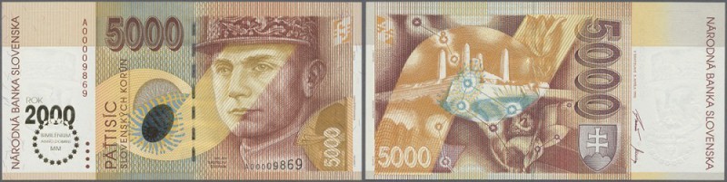 Slovakia: 5000 Korun 1995 P. 40 in condition: UNC.