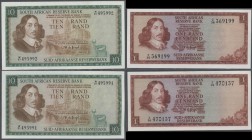 South Africa: large set of 31 REPLACEMENT notes containing 2x 10 Rand P. 113, 1x 50 Rand P. 122, 2x 1 Rand P. 109 and 26x 20 Rand P. 121, all in condi...